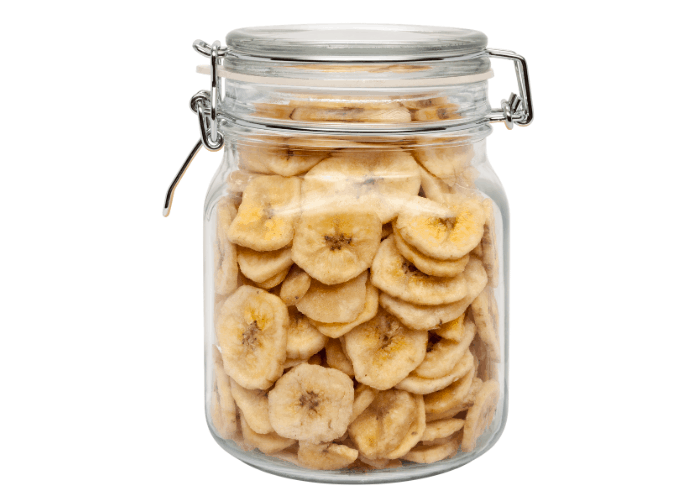 Banana Chips in a container