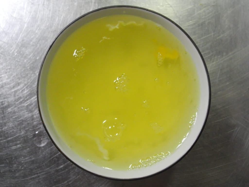  Egg whites in a bowl.