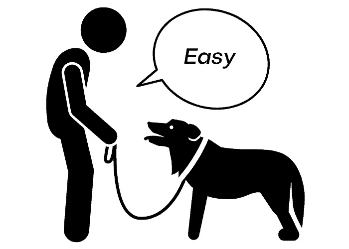 "easy" dog commands illustration