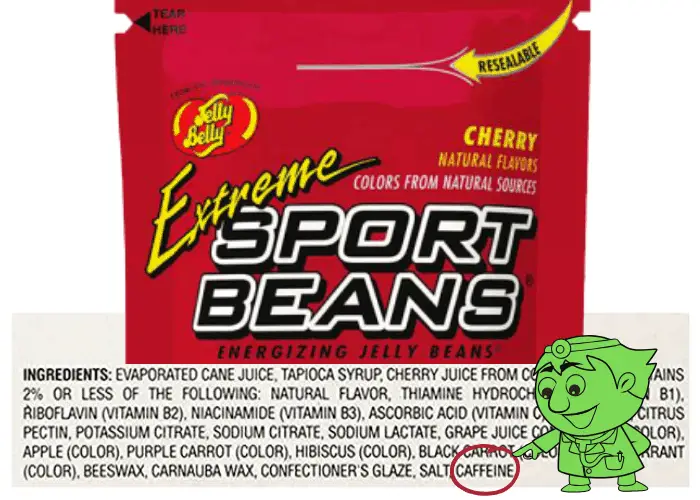 jelly belly jelly beans with caffeine ingredients