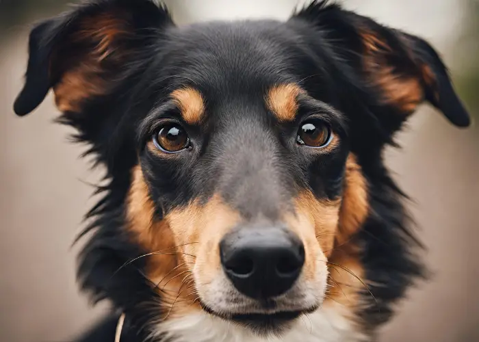 young border collie close-up photo